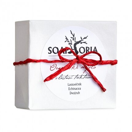 E-shop Soaphoria - Organické mýdlo na lupénku, ekzém a problematickou pokožku s vlastní tinkturou, 150 g