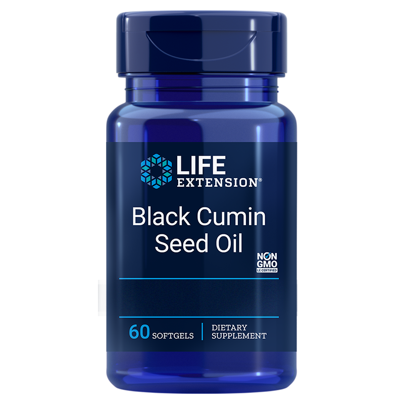 E-shop Life Extension Black Cumin Seed Oil (olej zo semien čiernej rasce), 60 softgélových kapsúl