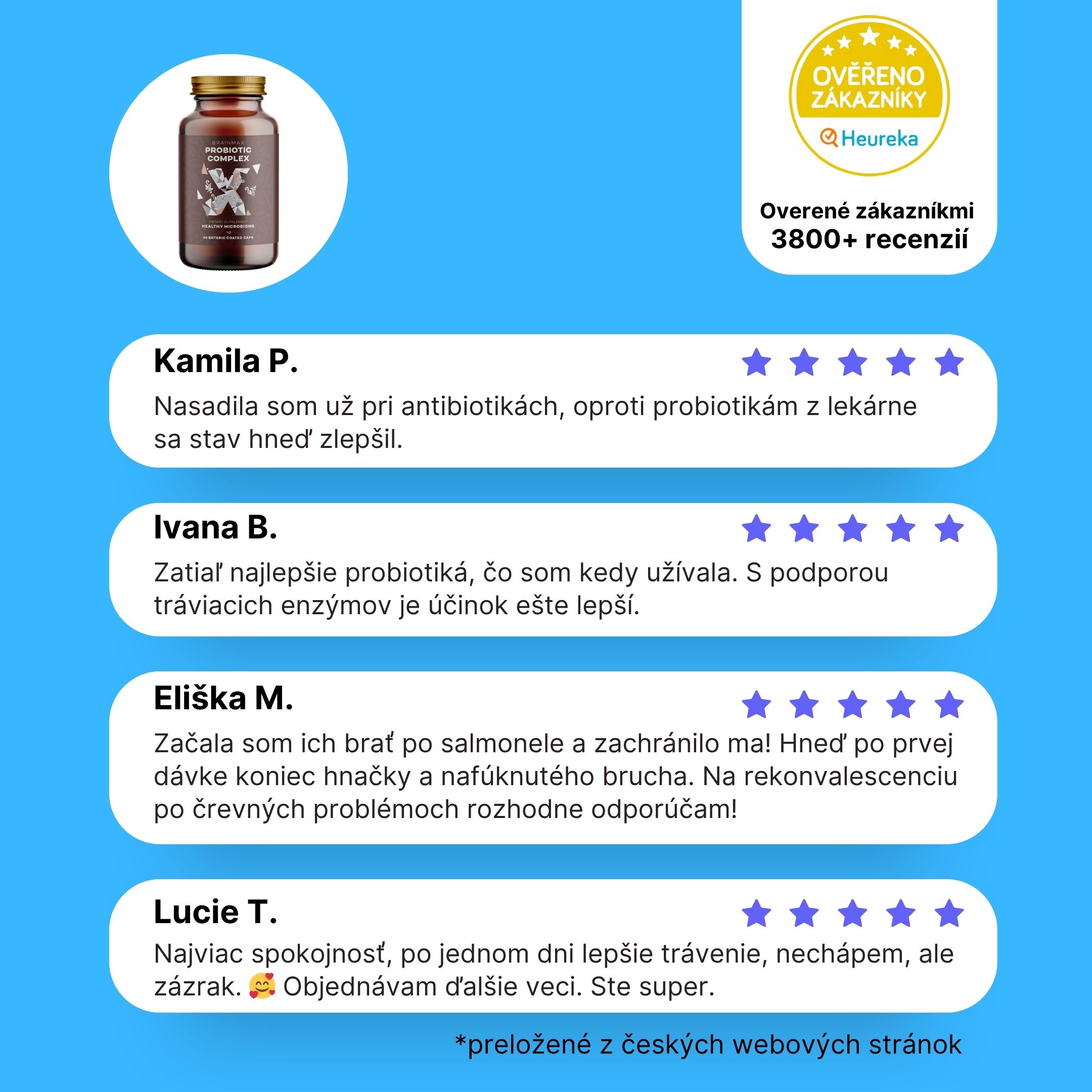 BrainMax Probiotic Complex (Probiotika), 60 enterosolventních kapslí Obrázek