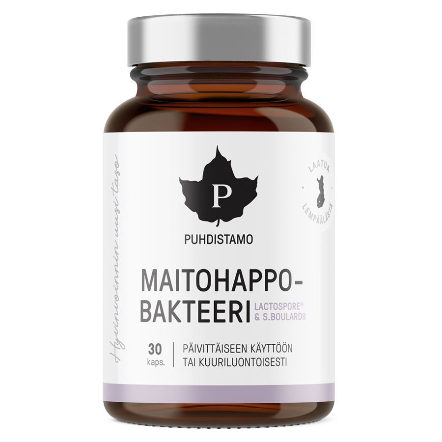 E-shop Puhdistamo - Lactic Acid Bacteria Boulardii 30 kapslí (Probiotika LactoSpore® a Lynside® - Maitohappo-bakteeri)