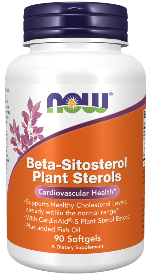 Now® Foods NOW Beta-Sitosterol Plant Sterols (optimalizace cholesterolu), 90 softgelových kapslí Obrázek