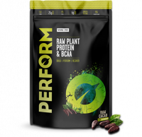 Vivo Life Perform - Raw vegan protein & BCAA, 988 g Příchuť: Jahoda a vanilka Obrázek