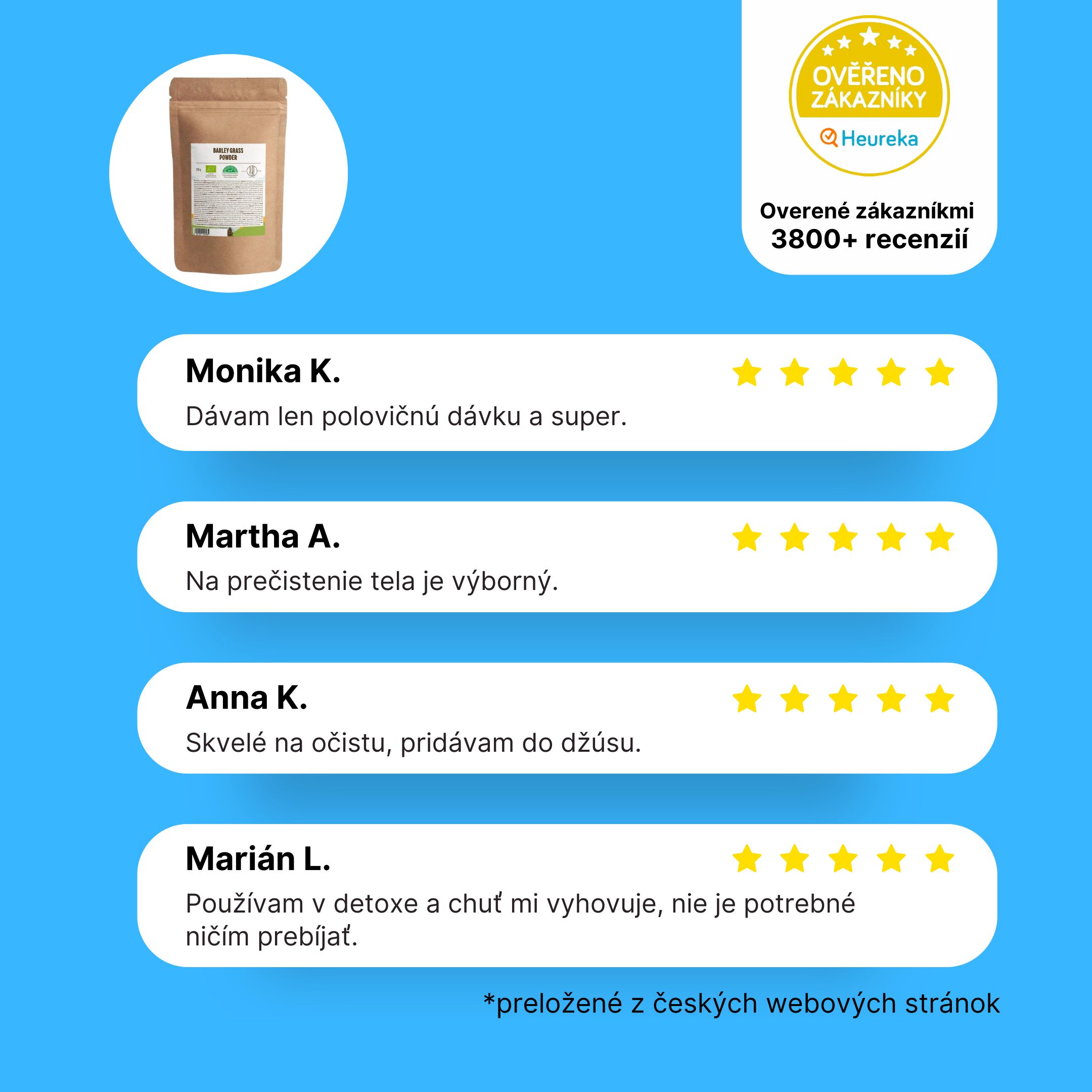 BrainMax Pure Mladý ječmen BIO, 250 g Obrázek