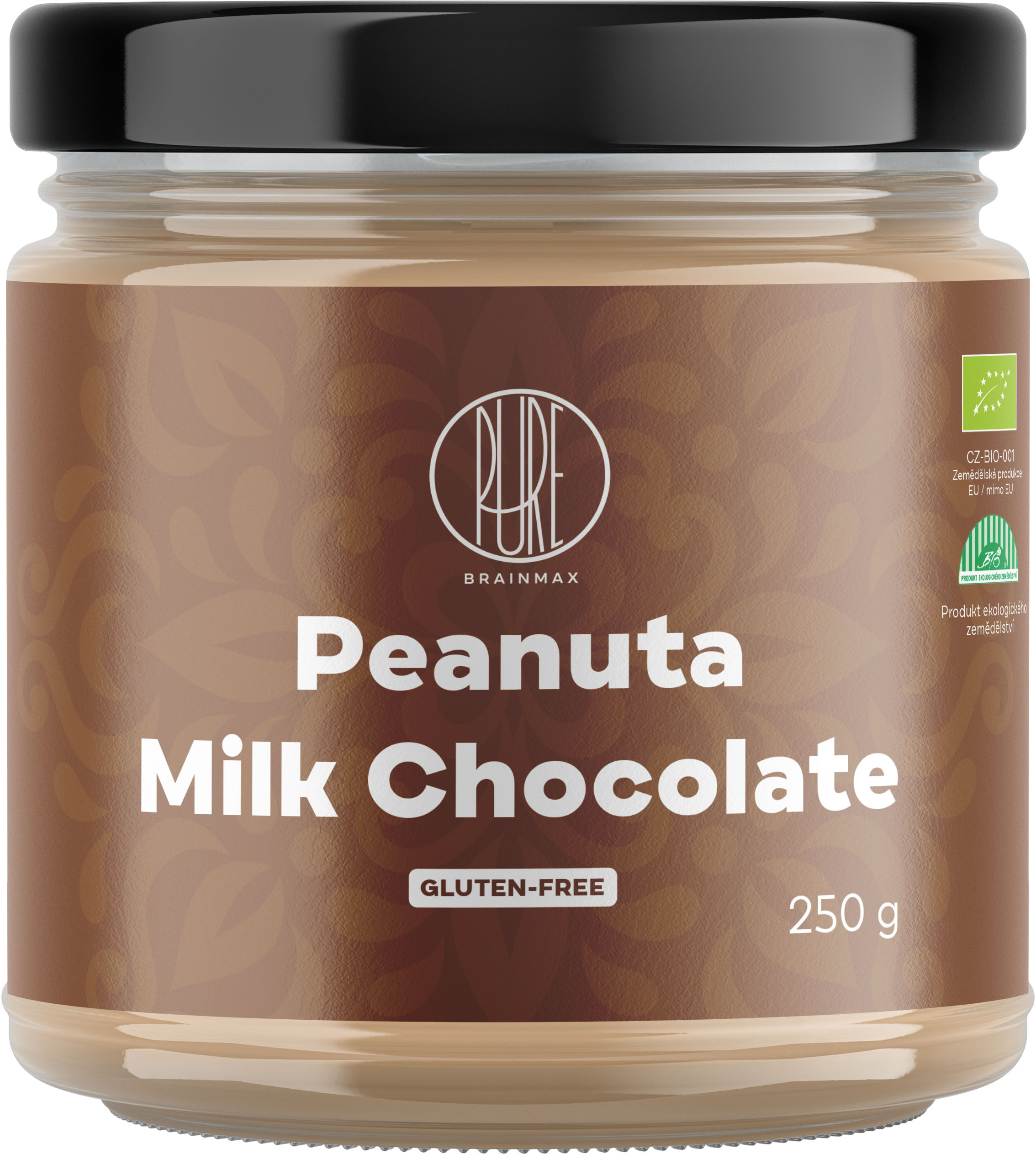 E-shop BrainMax Pure Peanuta, Arašidový krém s mliečnou čokoládou, 250 g