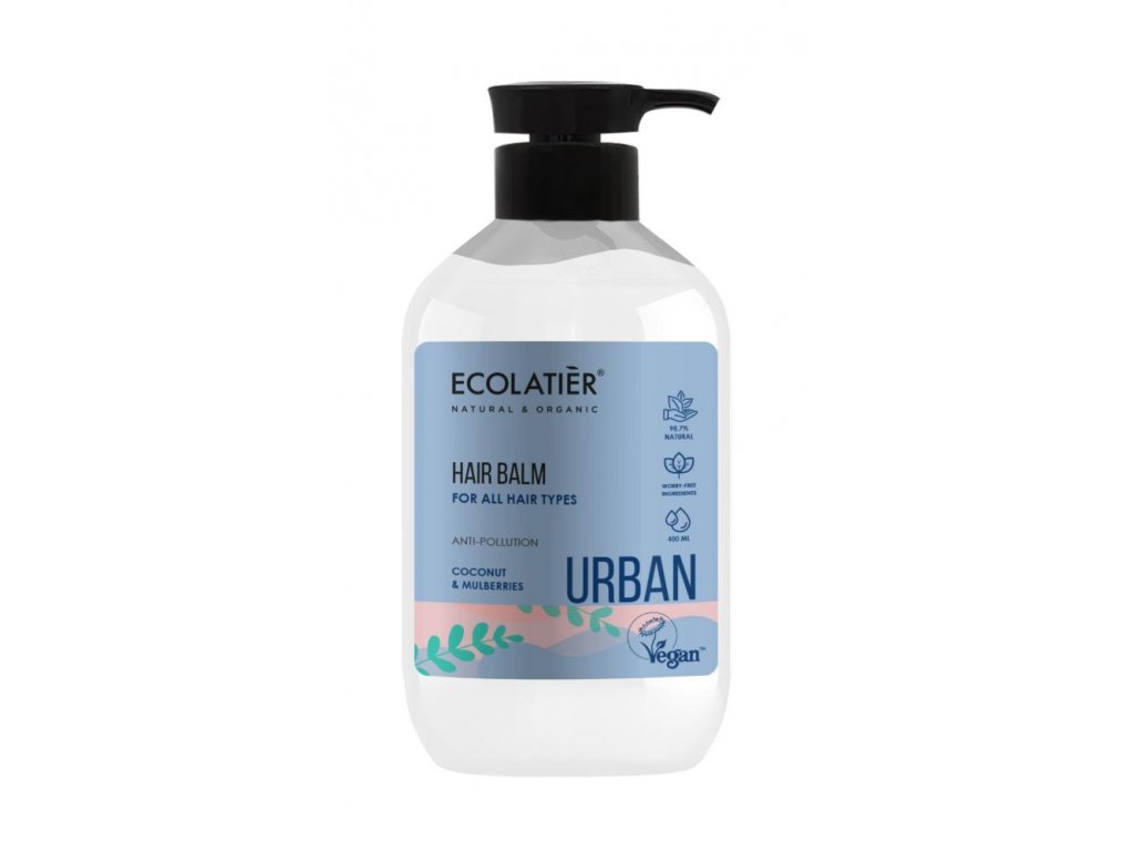 E-shop Ecolatiér Urban - Balzám pro všechny typy vlasů, kokos a moruše, 400 ml