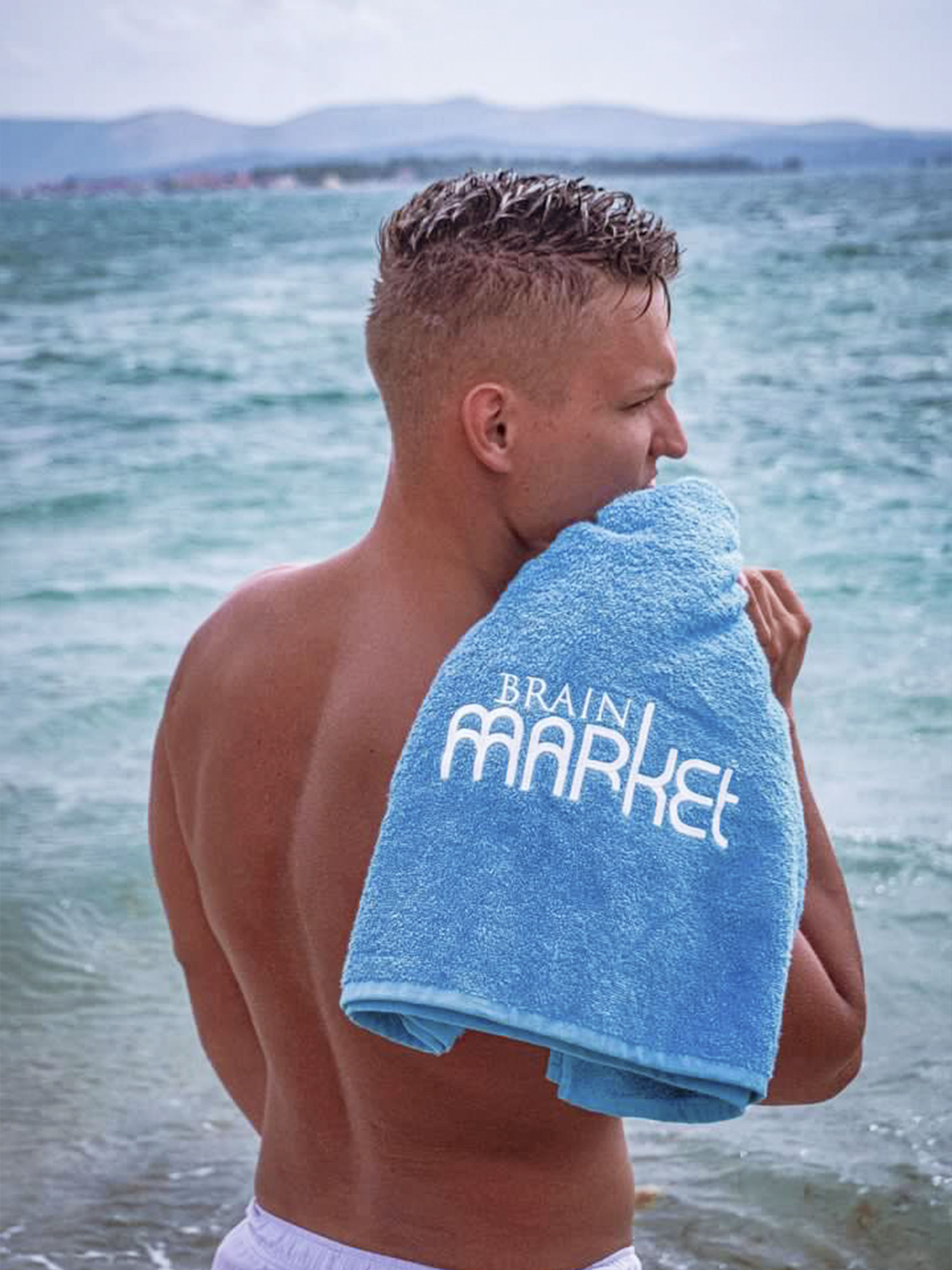 BrainMax BrainMarket ručník, BIO bavlna, 140x70 cm Obrázek