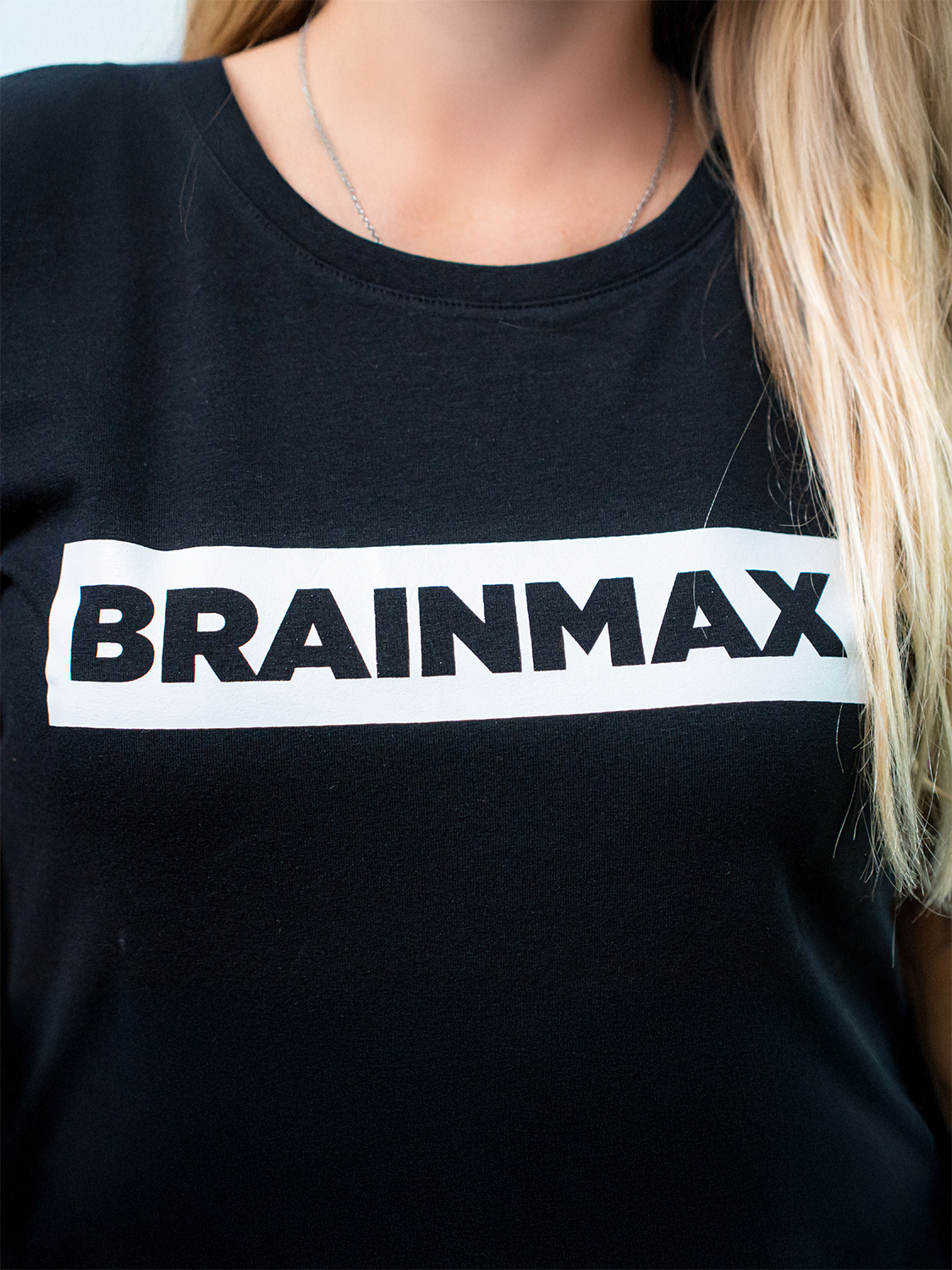 Triko BrainMax s pruhem dámské černé Velikost: S Obrázek