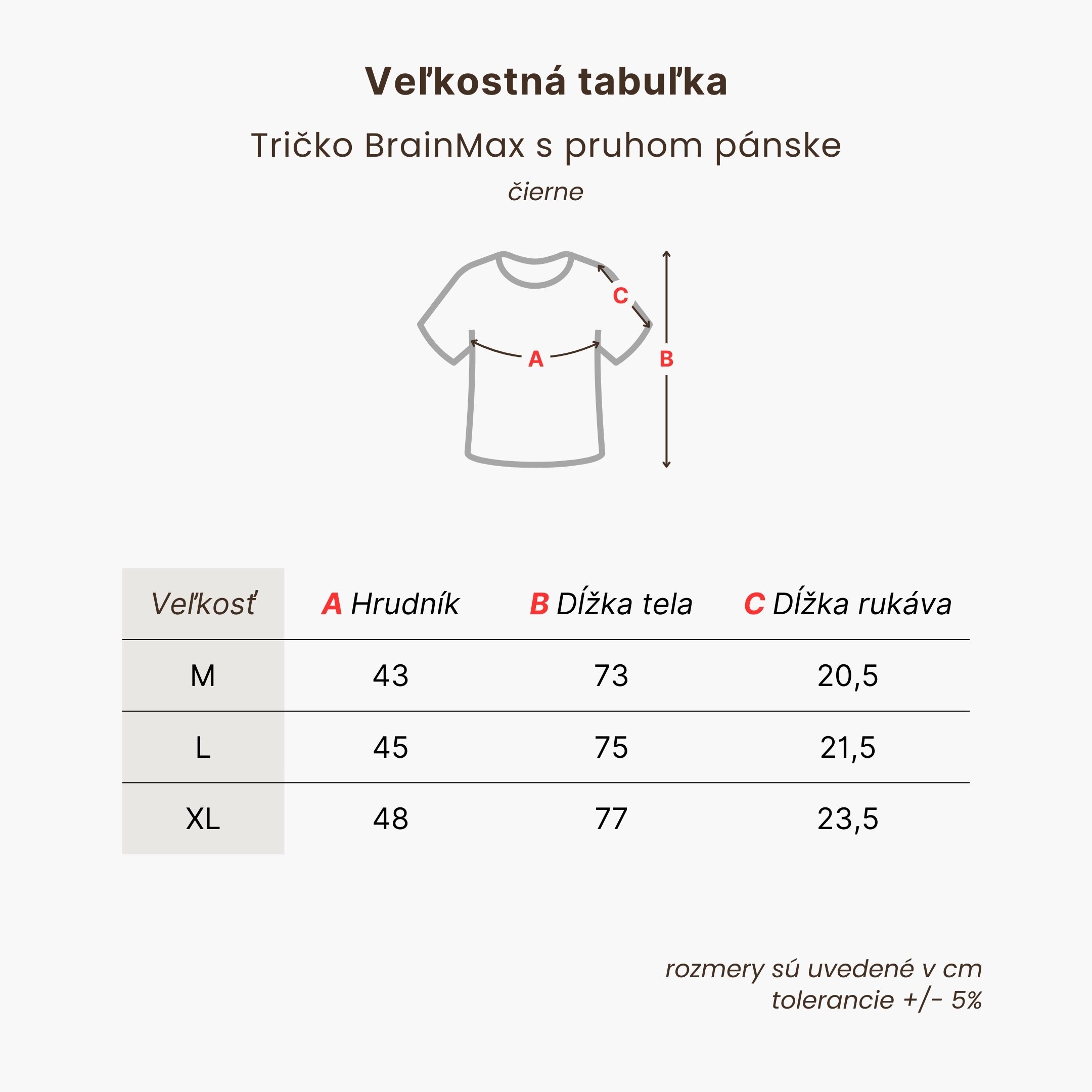 Triko BrainMax s pruhem pánské - černé Velikost: L Obrázek