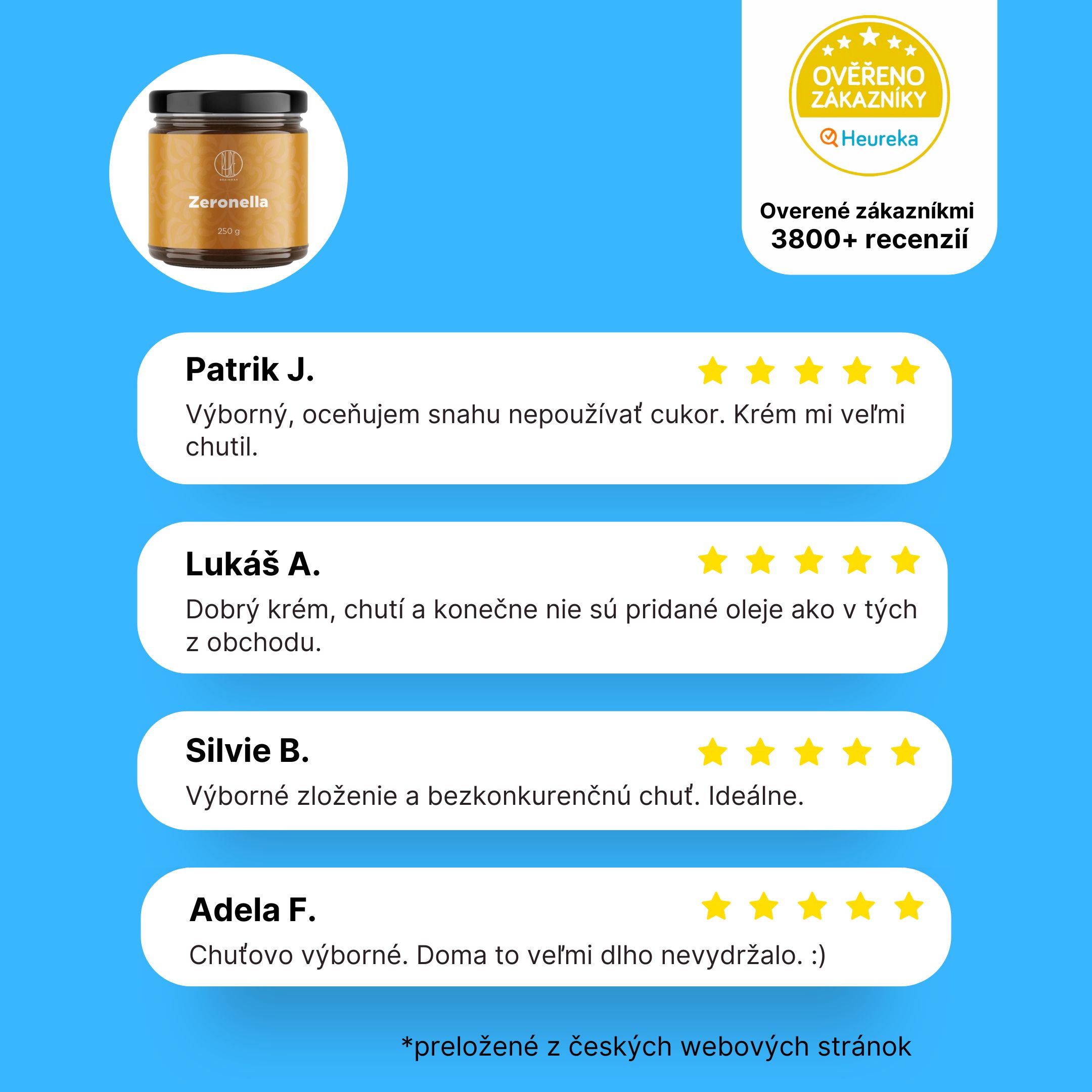 BrainMax Pure Zeronella, Lískooříškový krém s hořkou čokoládou, 250 g Obrázek