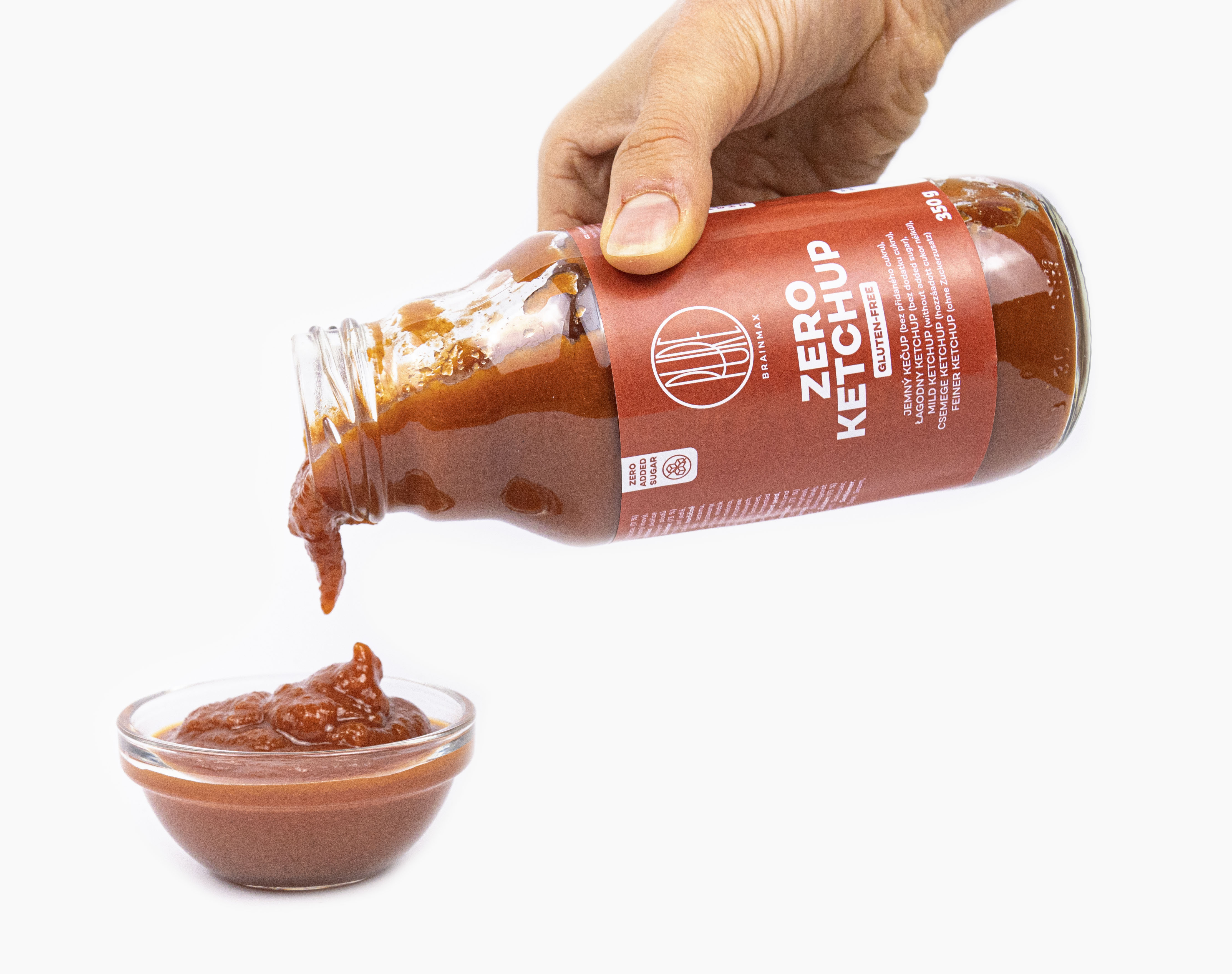 BrainMax Pure Ketchup - ZERO (sladký kečup s erythritolem), 350 g Obrázek