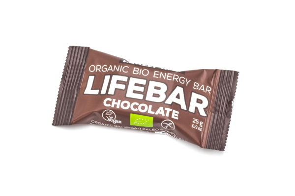 LifeFood - Tyčinka Lifebar MINI čokoládová RAW, BIO, 25 g Obrázek
