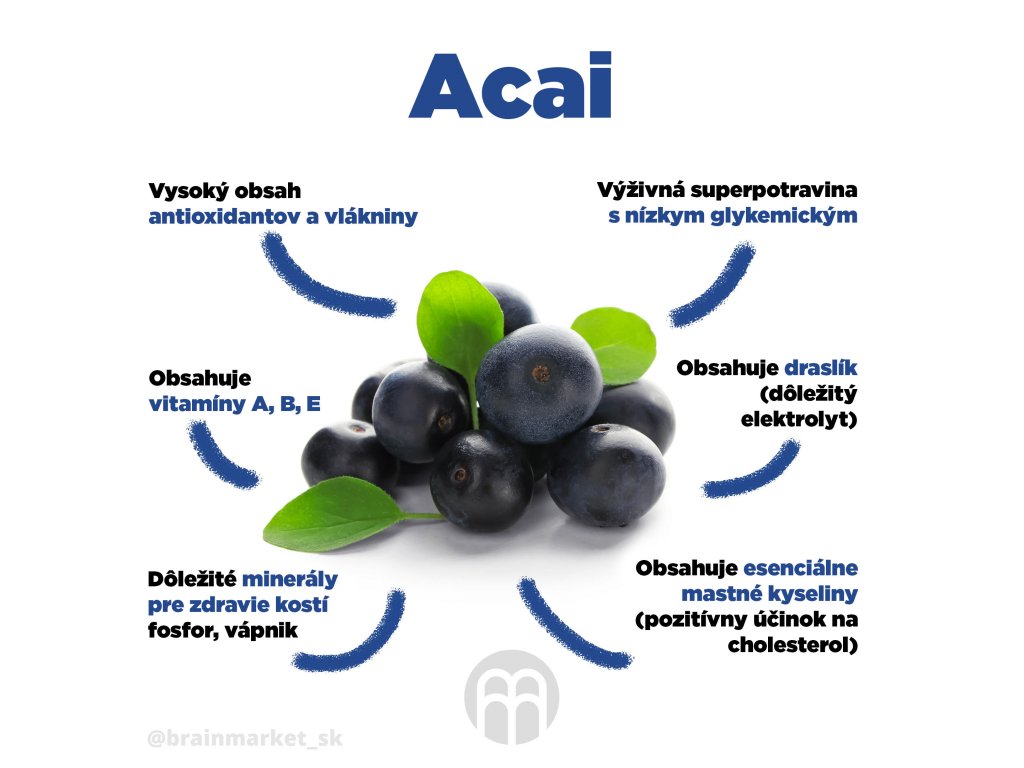 BrainMax Pure Acai BIO prášek - sampler 10 g Obrázek