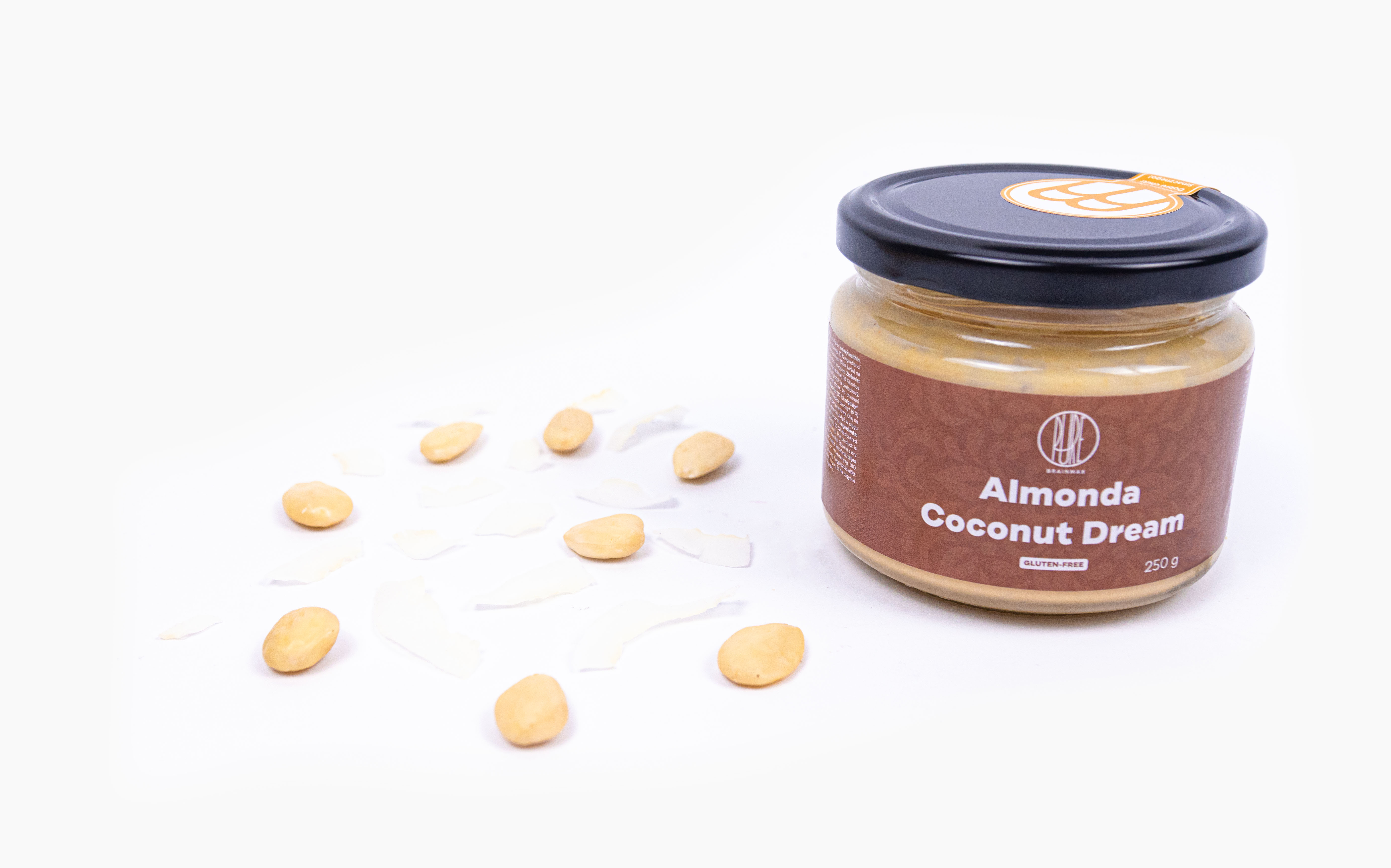 BrainMax Pure Almonda, Coconut Dream, Mandlový krém s kokosem, 30 g Obrázek