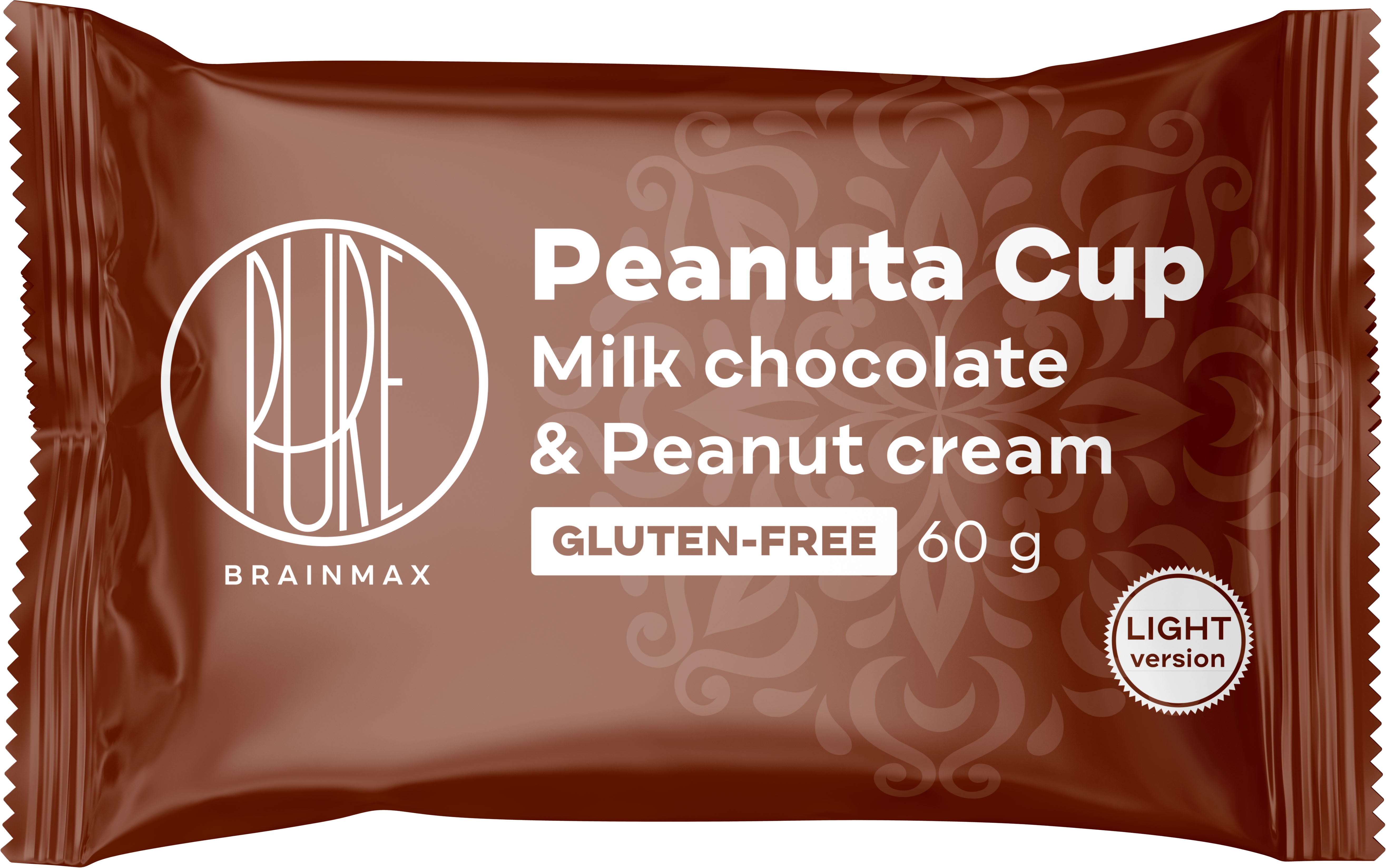 BrainMax Pure Peanuta Cup Light, Čoko košíček s arašídovým krémem, 60 g