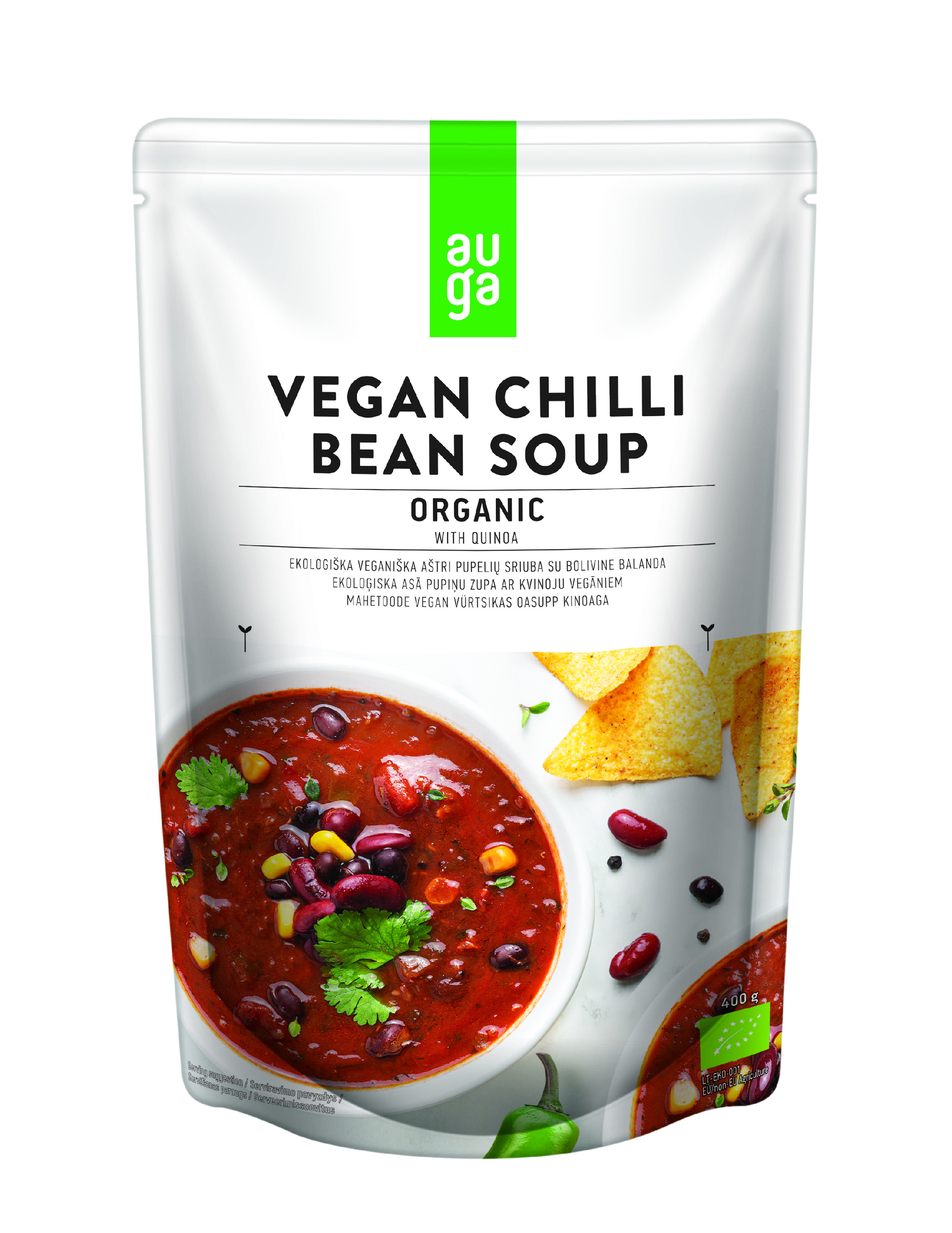 Auga Veganská polévka chilli fazole BIO 400 g Obrázek