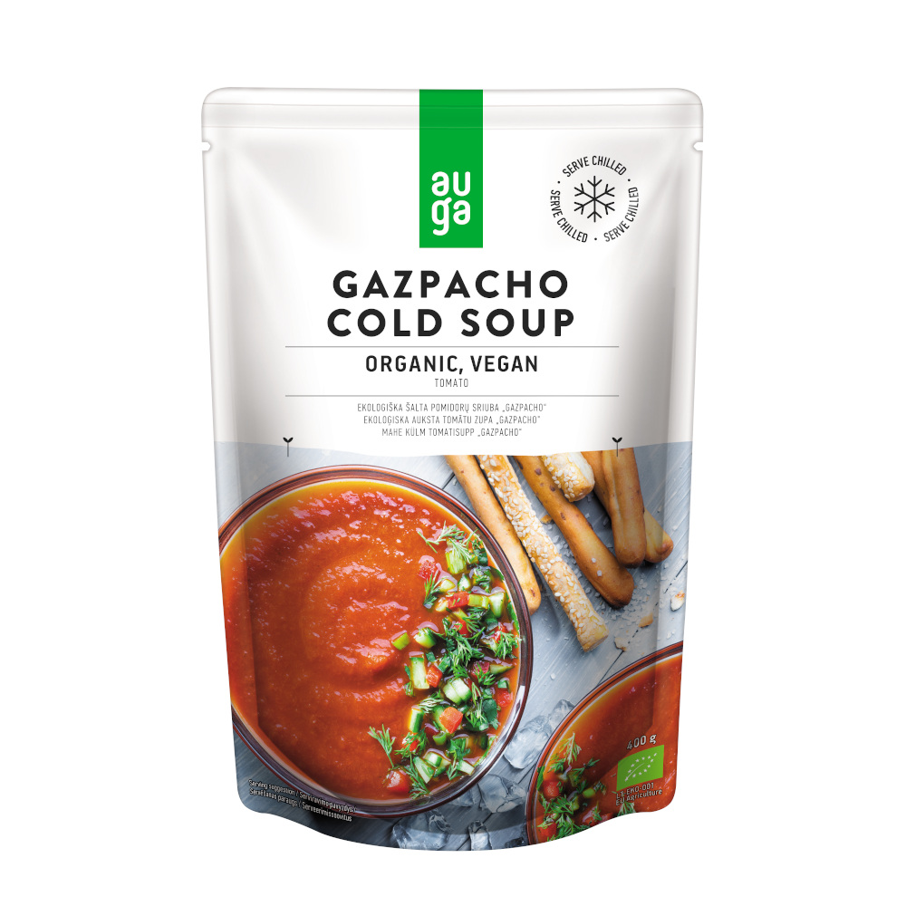 E-shop Auga - Bio Polévka Gazpacho studená tomatová, 400 g