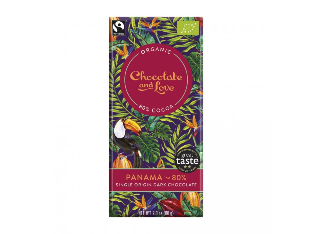 E-shop Chocolate and Love C&L - Bio čokoláda Panama 80%, 80g