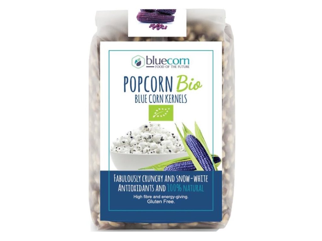 E-shop Popcrop - Modrá kukuřice na popcorn, BIO, 350 g