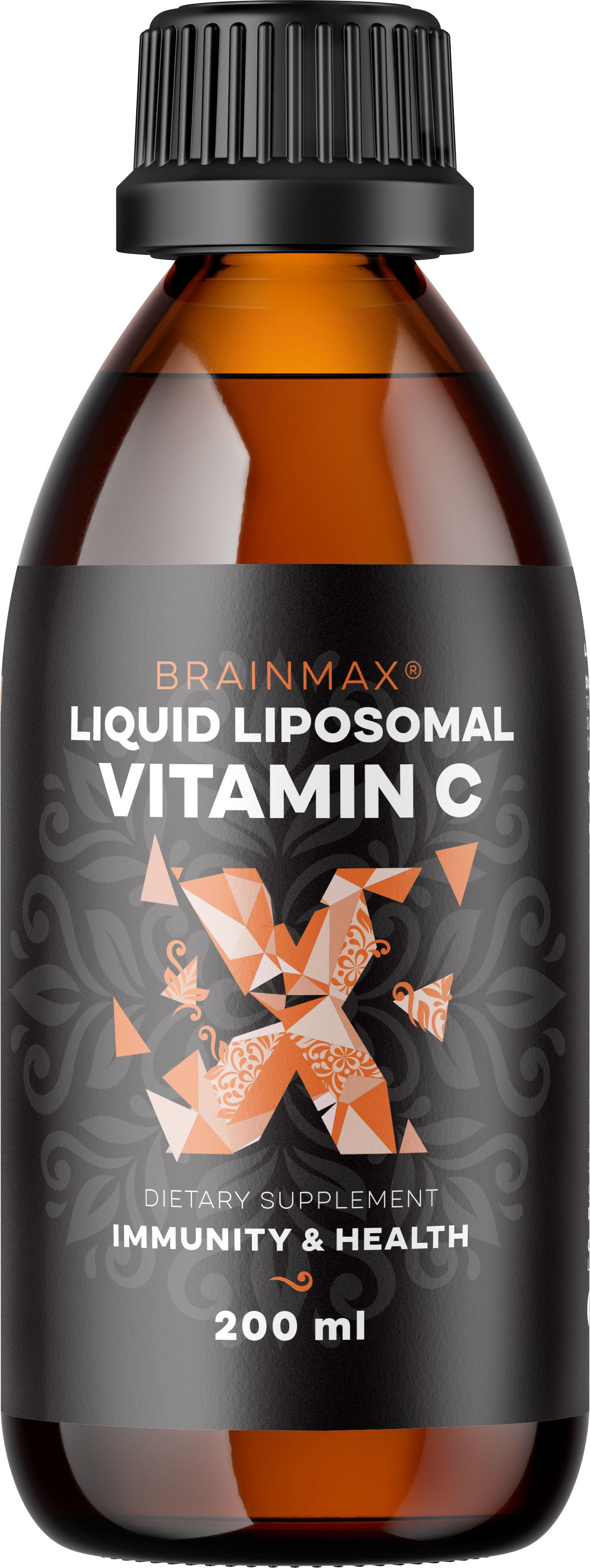 BrainMax Liquid Liposomal Vitamin C, Tekutý Lipozomální Vitamín C, 200 ml Obrázek