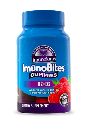 E-shop GAT ImunoBites Gummies vitamin D3 & K2 Raspberry, vitamin D3 & K2 malina, 60 gumových bonbónů