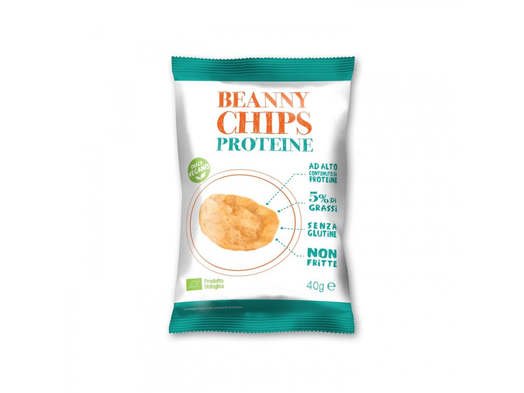 E-shop Beanny Chips Proteinové Čočkové Chipsy Bezlepkové, 40g