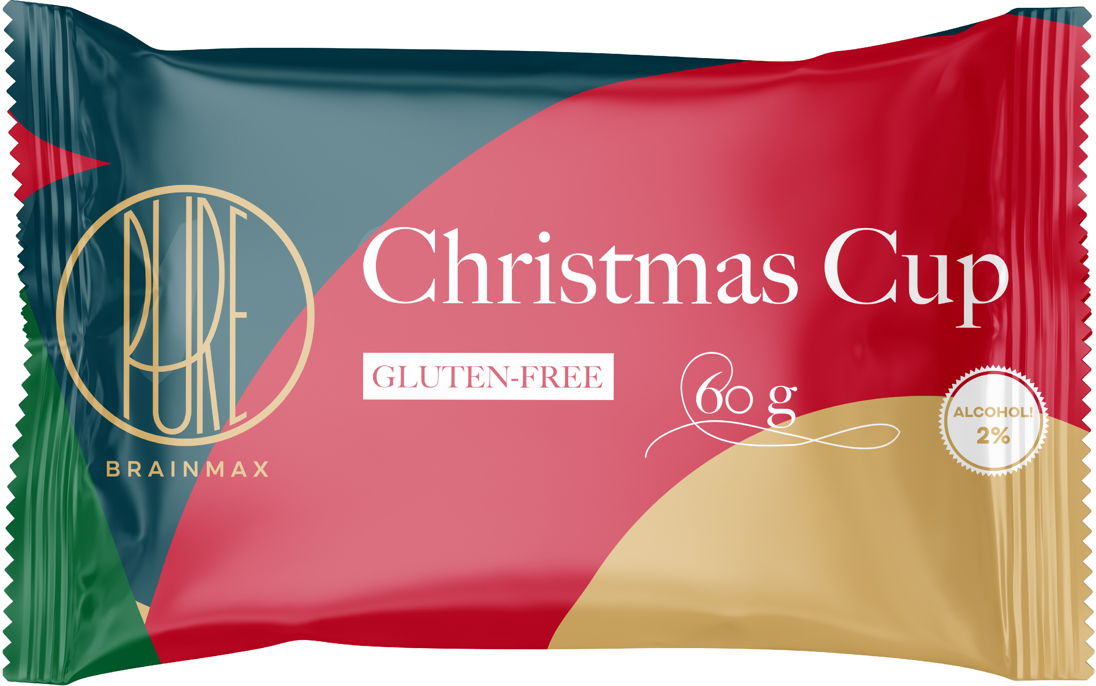 BrainMax Pure Christmas Cup, Vianočný Čokokošíček, 60 g