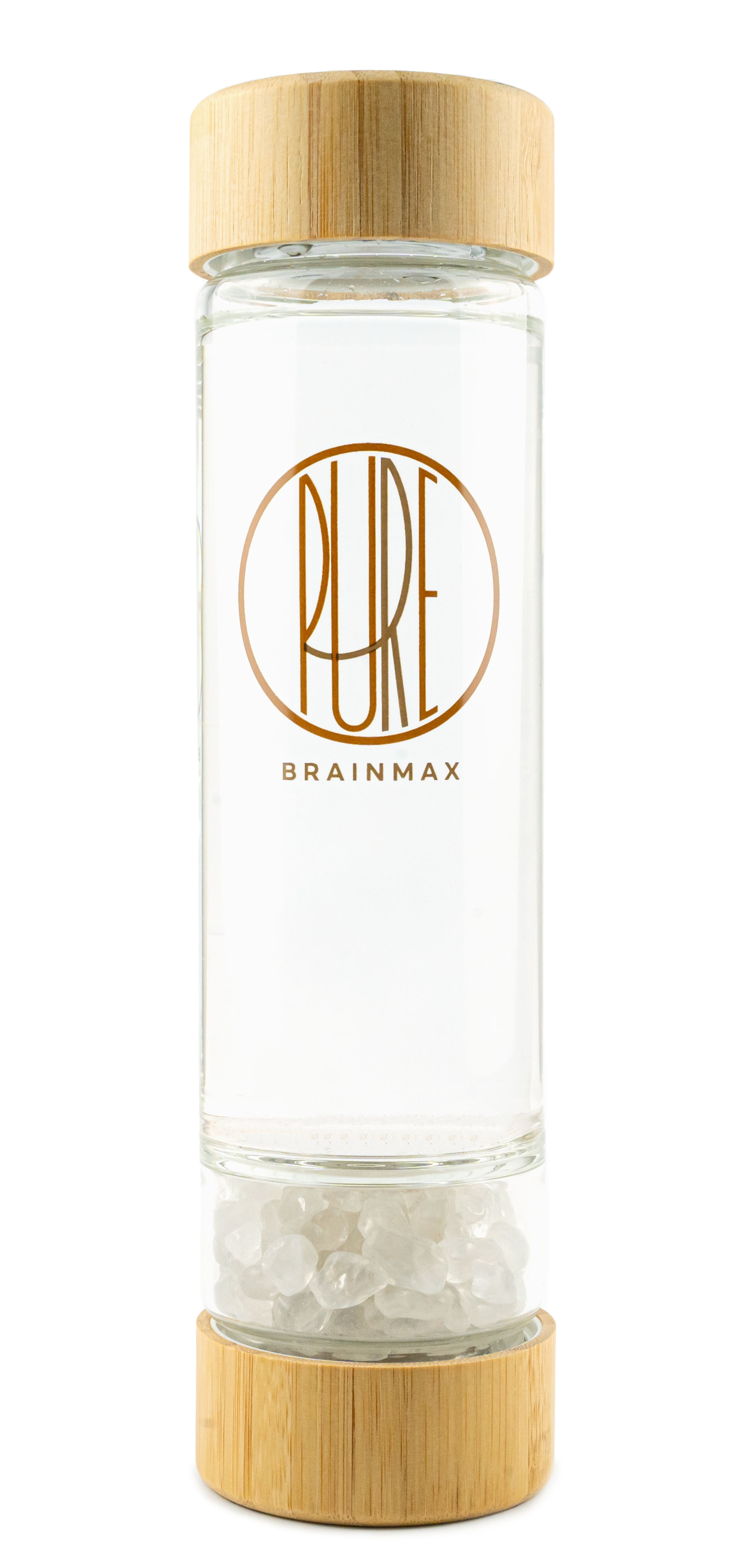 BrainMax Pure Skleněná láhev s křišťálem, 500 ml Obrázek