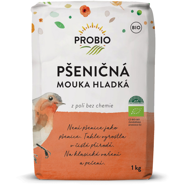 E-shop Probio - Hladká mouka pšeničná, BIO, 1 kg