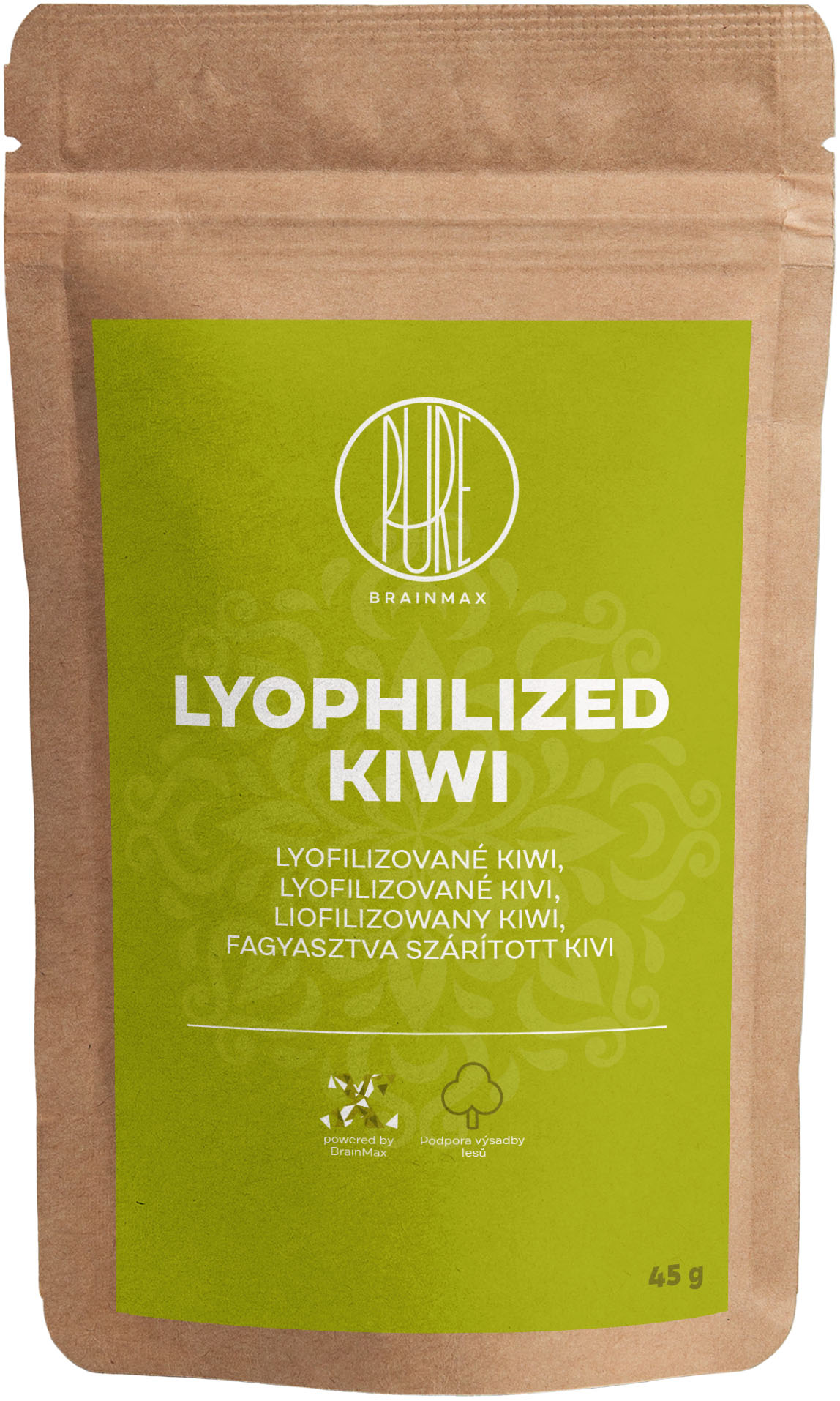 E-shop BrainMax Pure Lyofilizované kiwi, 45 g