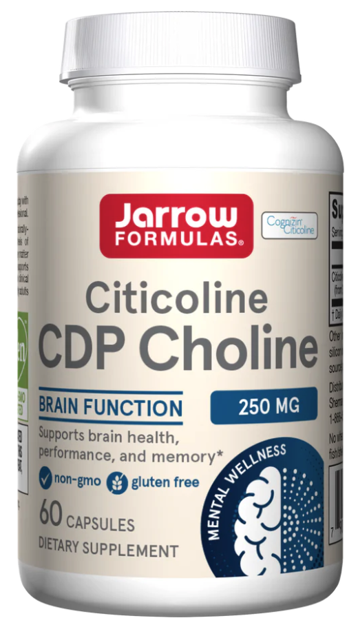 Jarrow Formulas CDP cholin, Citikolin, 250 mg, 60 kapslí Obrázek