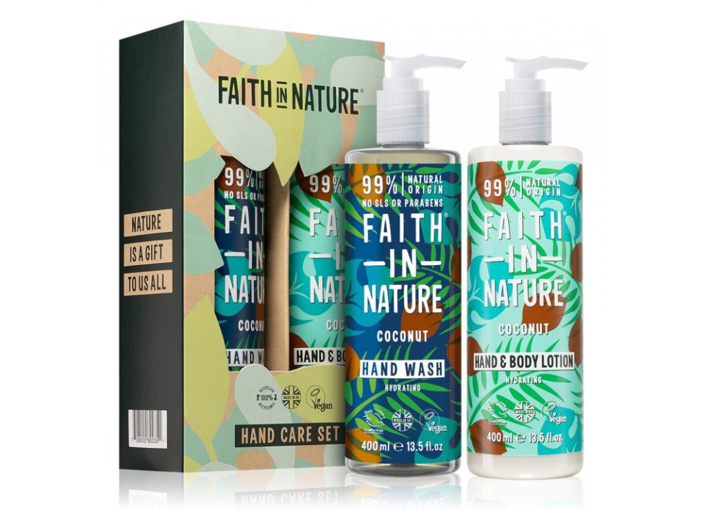 E-shop Faith in Nature - Dárková sada - péče o ruce (2x400 ml)