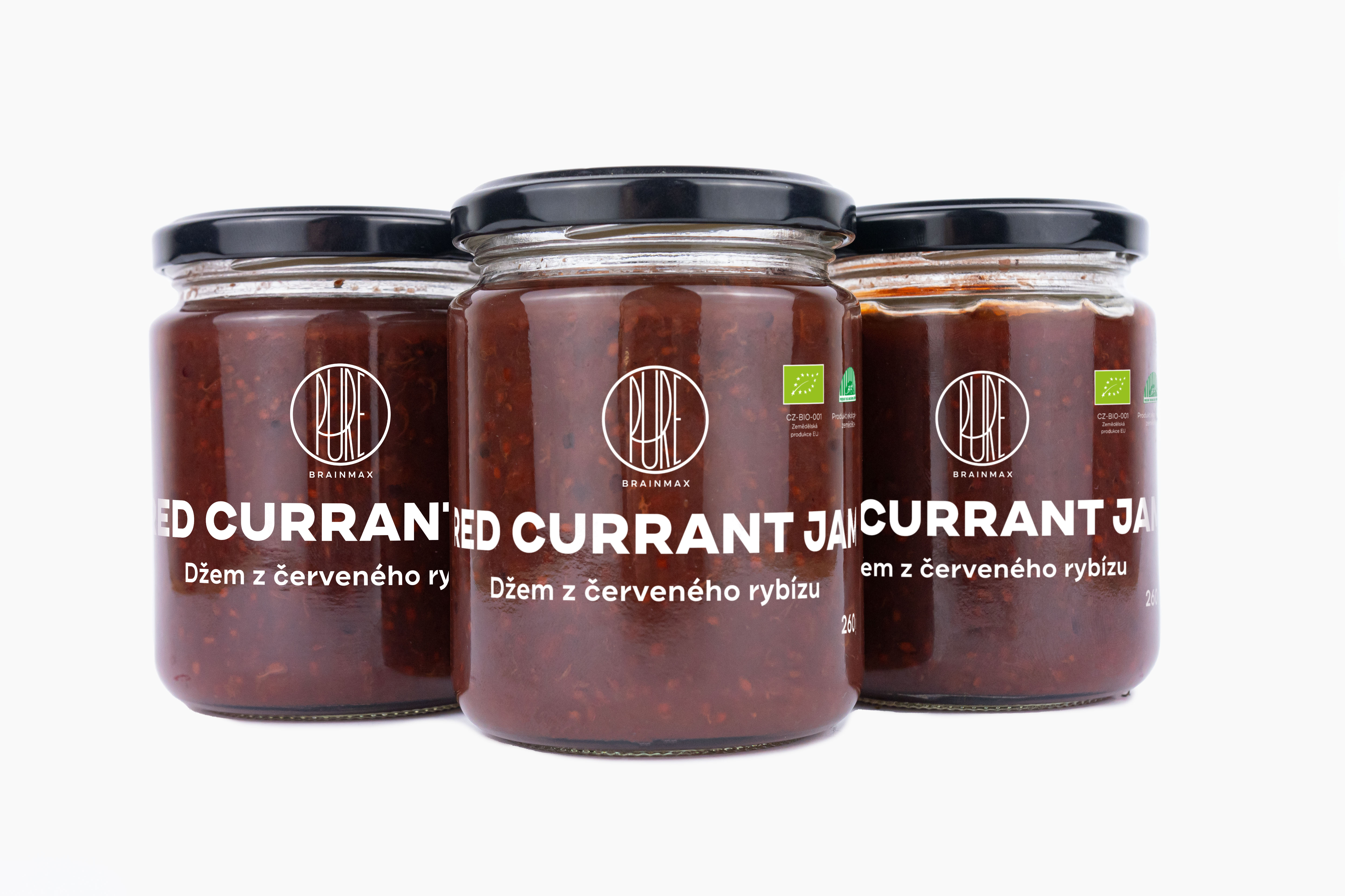 BrainMax Pure Džem Červený rybíz BIO, 260g Obrázek