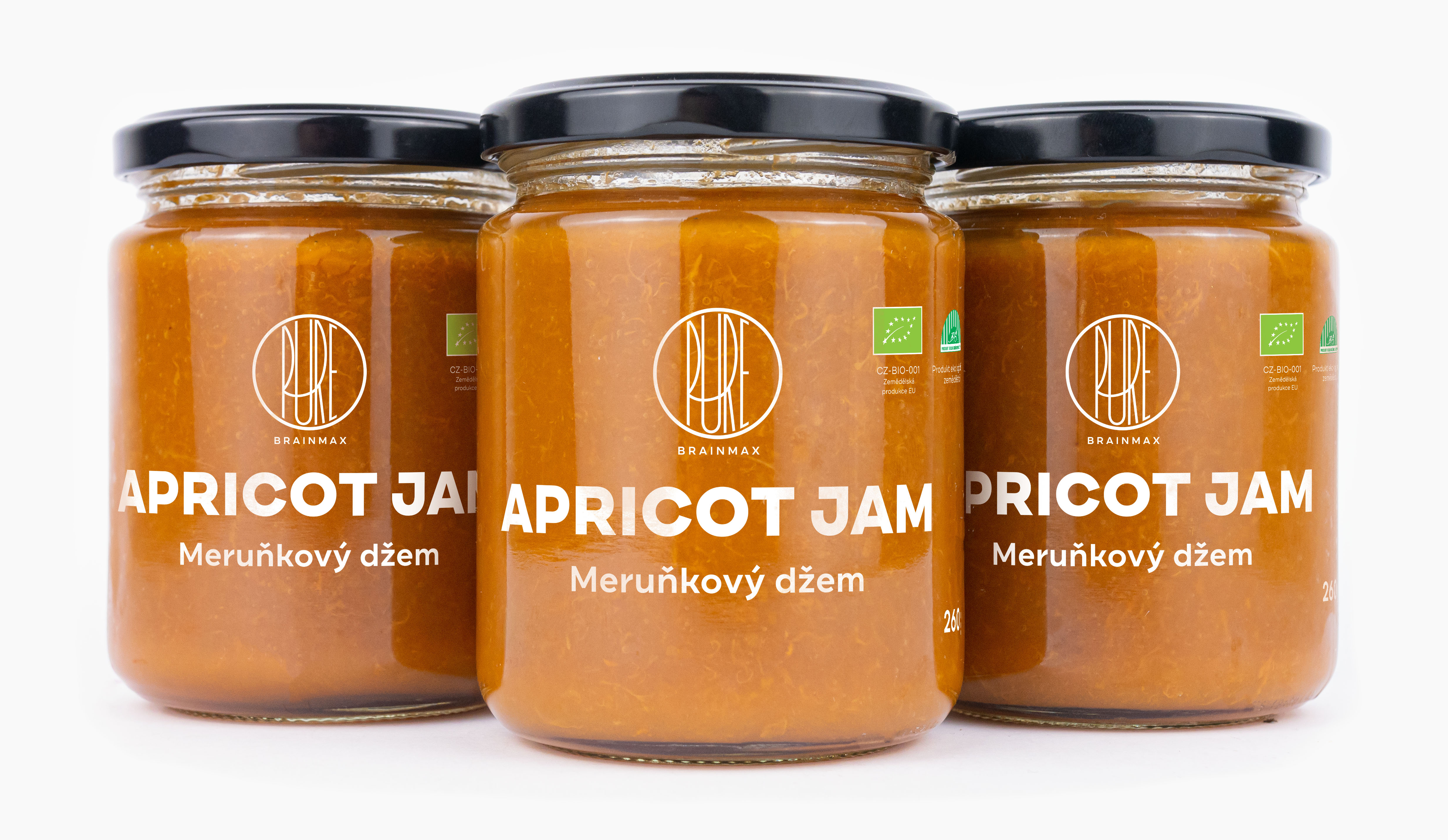 BrainMax Pure Džem Meruňka BIO, 260g Obrázek
