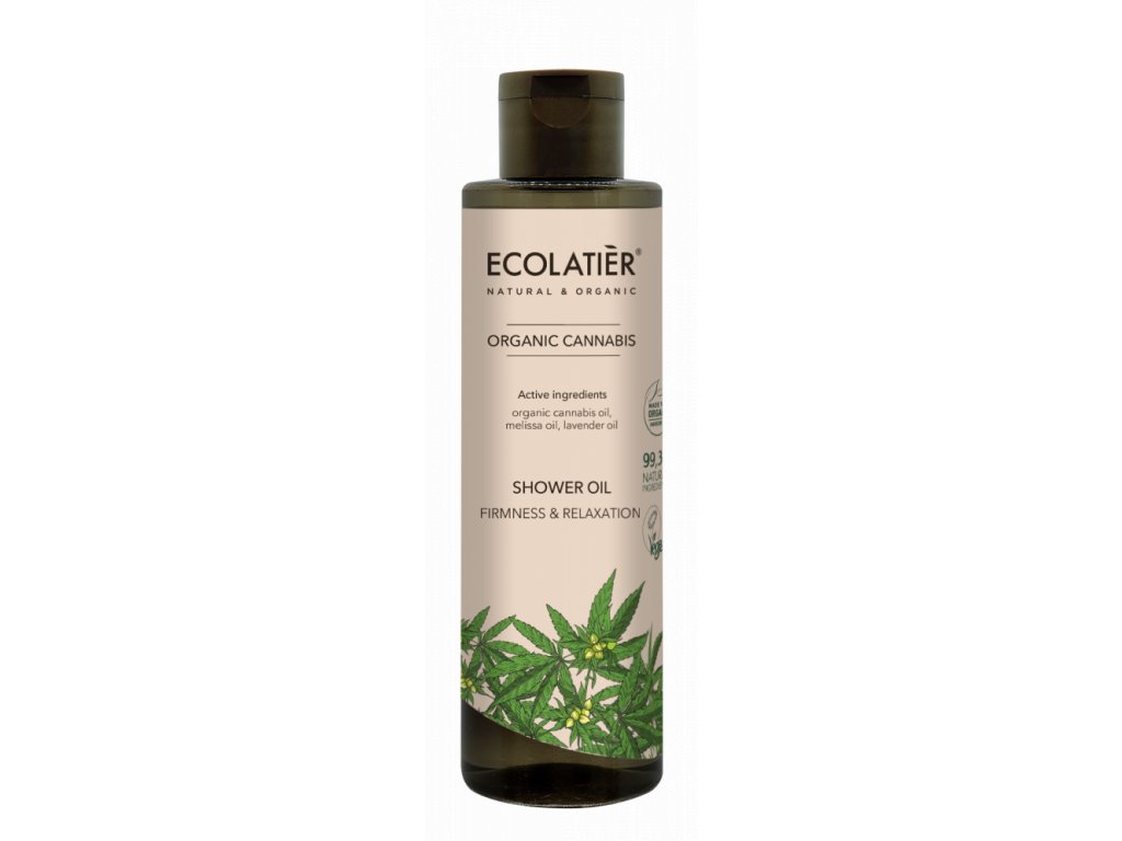 E-shop Ecolatiér Ecolatier - Sprchový olej, cannabis, 250 ml