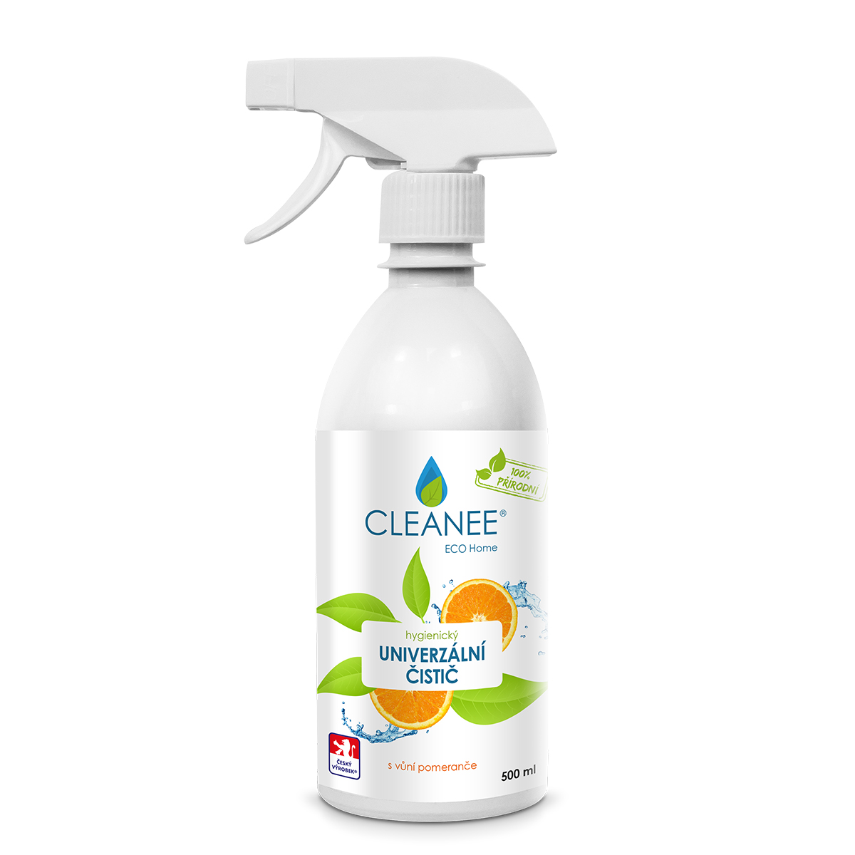 E-shop Cleanee ECO přírodní hygienický čistič UNIVERZÁLNÍ s vůní POMERANČE 500 ml