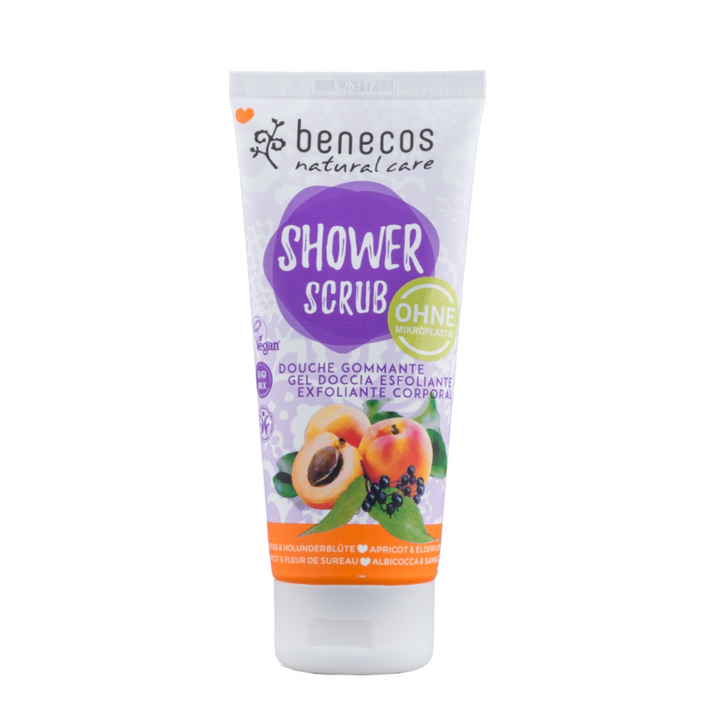 E-shop Benecos - tělový peeling Meruňka a bezinka, 200 ml