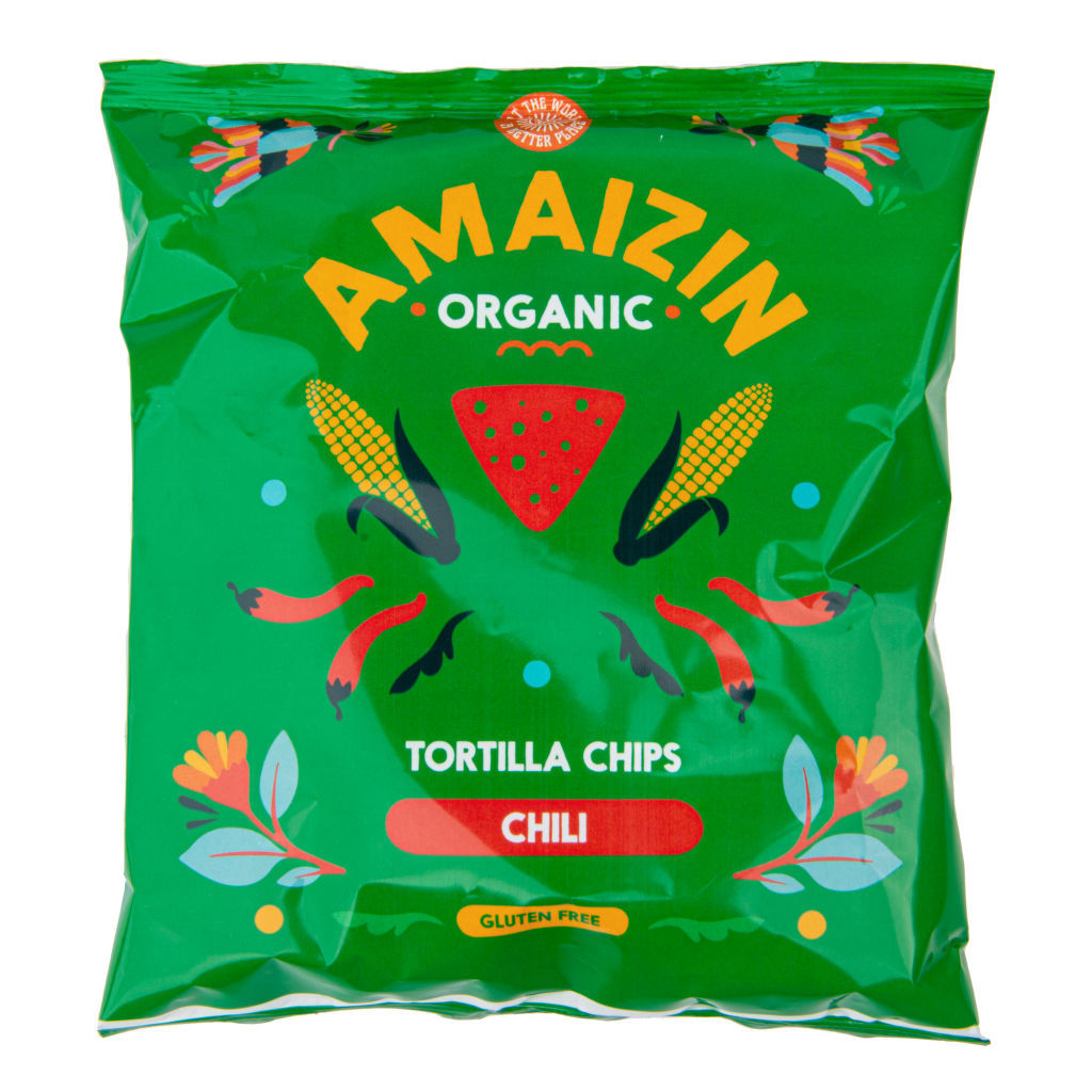 E-shop AMAIZIN Chipsy kukuřičné chilli, 75 g, BIO
