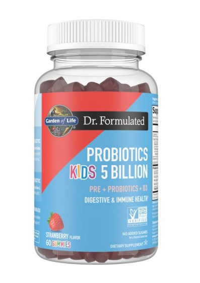 E-shop Garden of life Dr. Formulated Probiotics Kids (probiotika pro děti) 5 miliard, jahoda, 60 gumových bonbónů