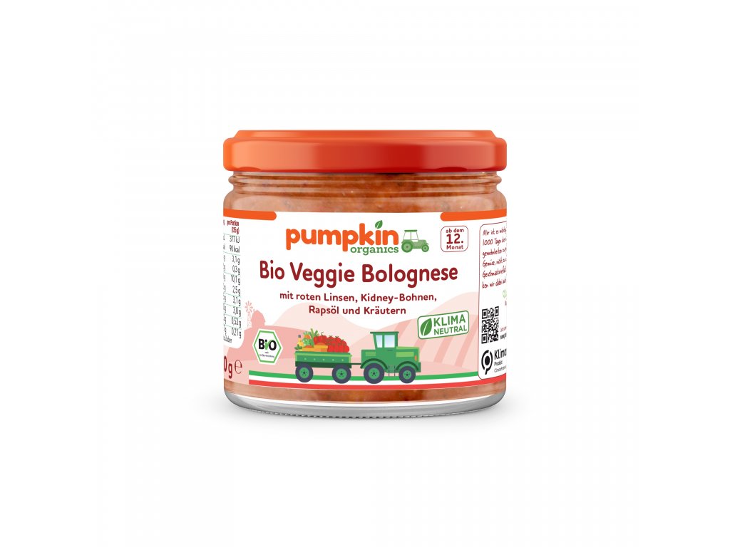 Pumpkin Organics - BIO Boloňská omáčka na těstoviny, 250 g