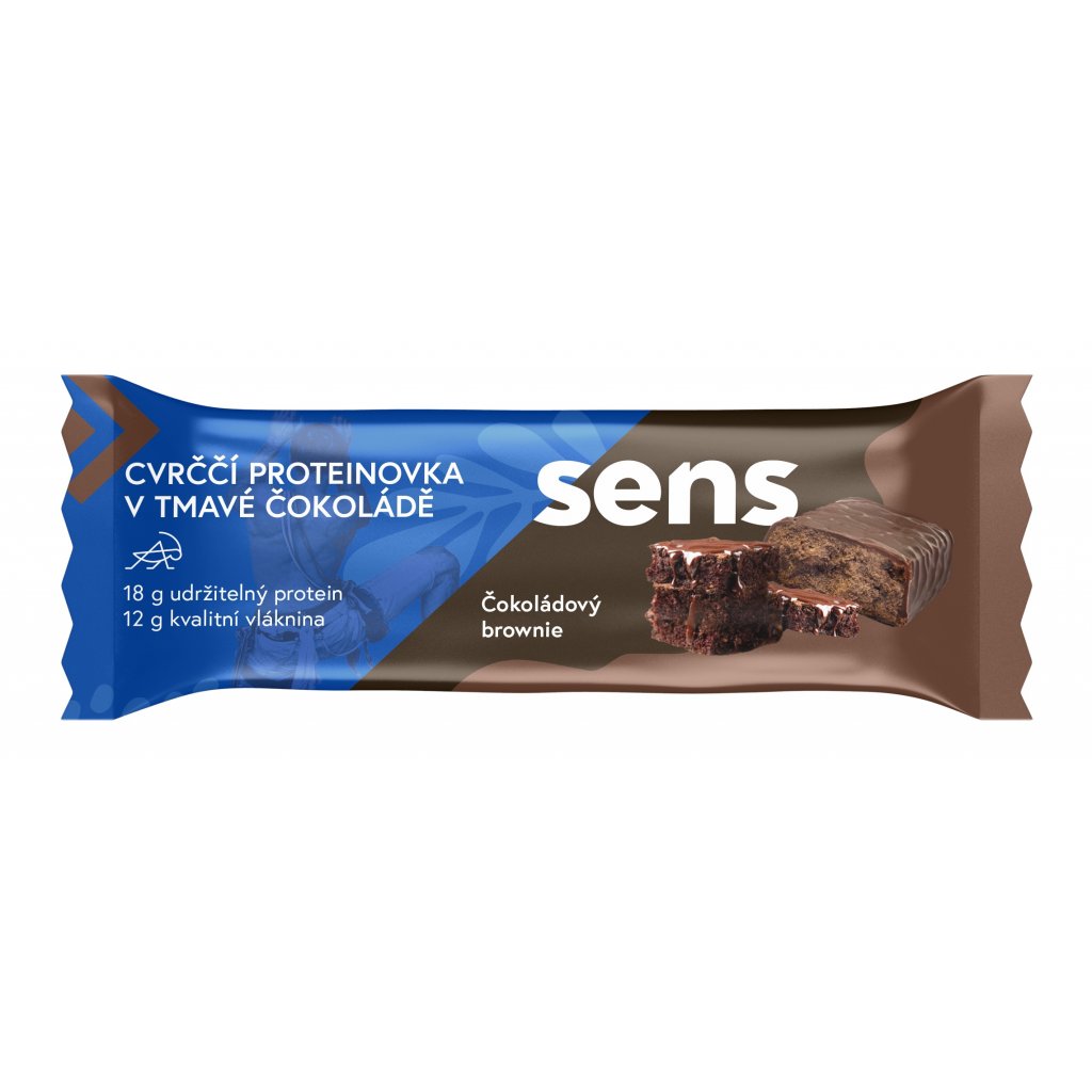 Sens - Cvrččí proteinovka v tmavé čokoládě - Čokoládový brownie, 60 g Obrázek