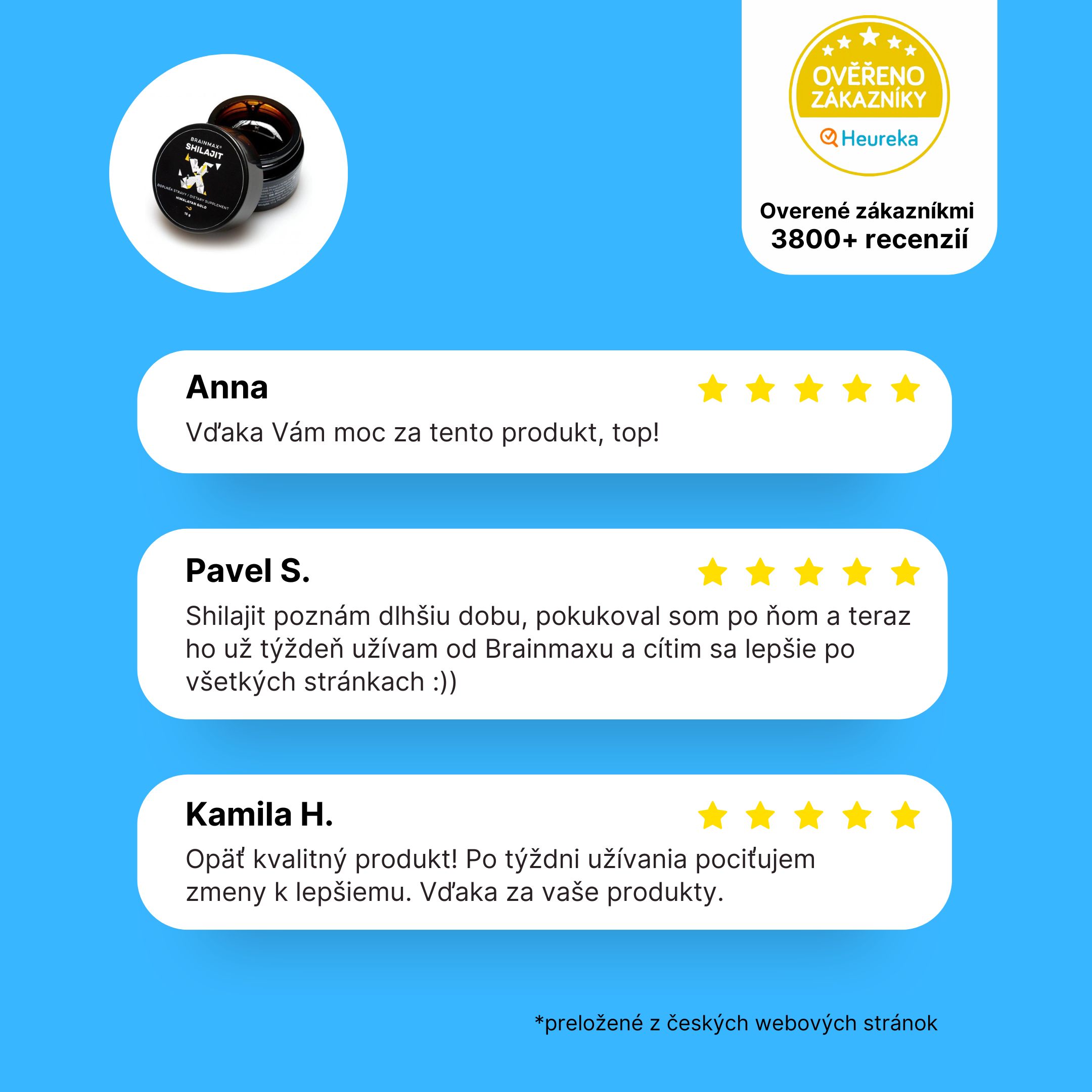 BrainMax Shilajit, 15 g Obrázek