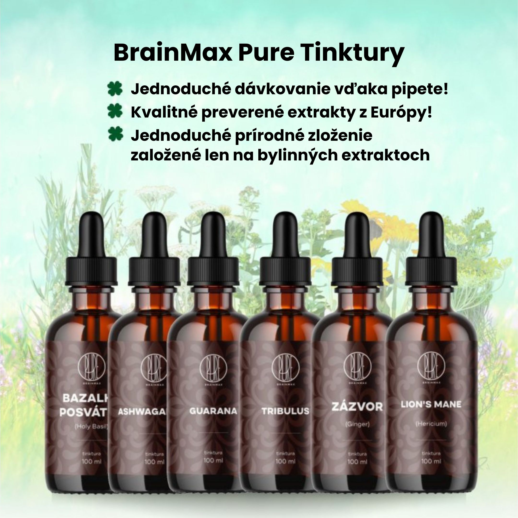BrainMax Pure Cordyceps tinktura 1:3, 100 ml Obrázek