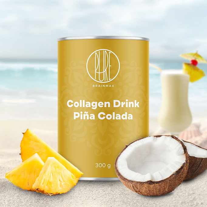 BrainMax Pure Collagen Drink, kolagen nápoj, piña colada, 300 g Obrázek