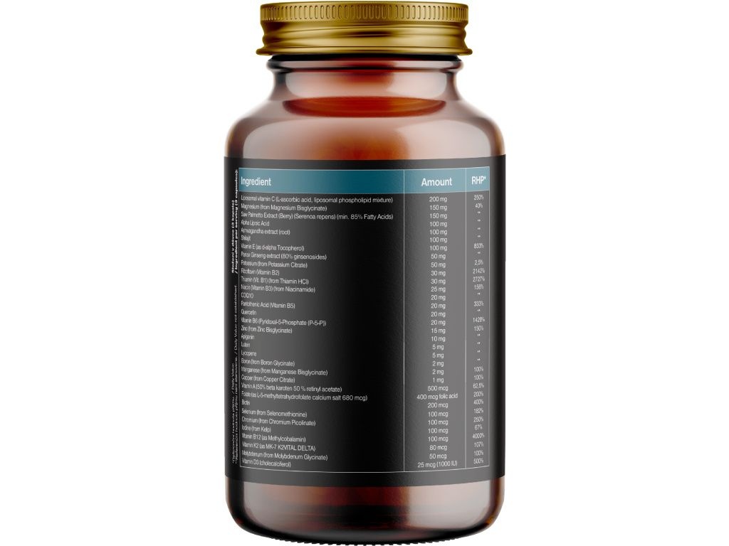 BrainMax Men Multivitamin, multivitamín pre mužov, 90 rastlinných kapsúl