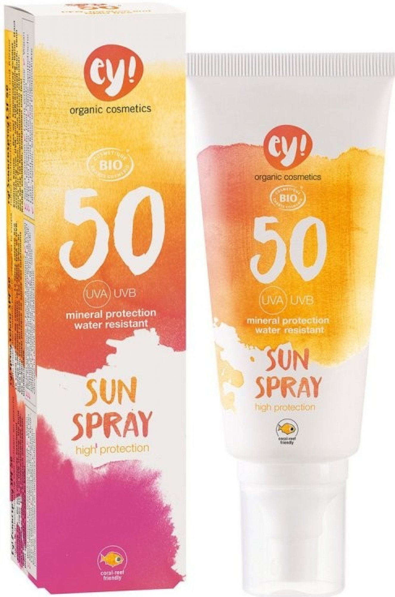 Eco Cosmetics Ey! Opalovací krém ve spreji SPF 50, BIO, 100 ml