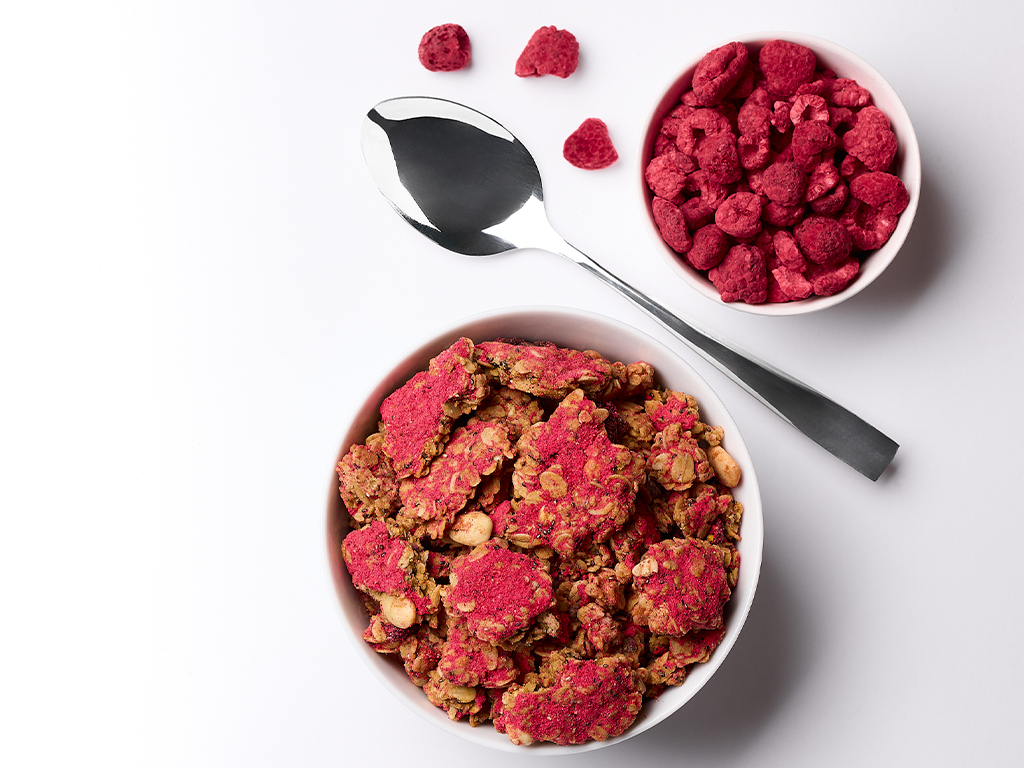 BrainMax Pure Choco Raspberry Granola, granola s čokoládou a malinami, BIO, 400 g Obrázek