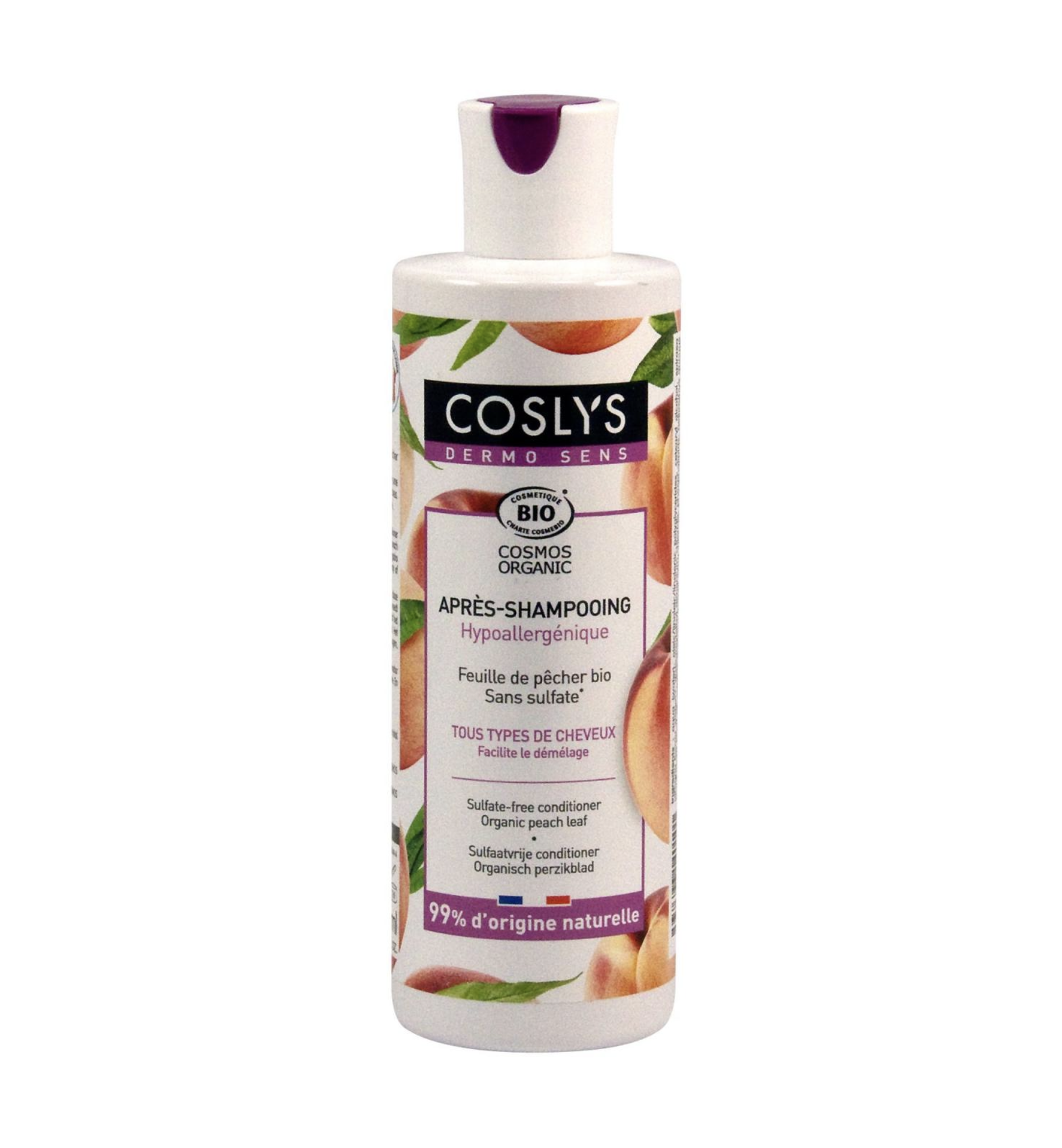COSLYS - Kondicionér bez sulfátů broskev, 240 ml Obrázek