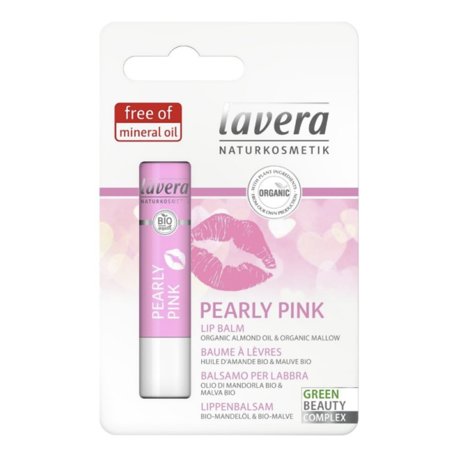 Lavera - Balzám na rty PEARLY PINK, 4,5 g