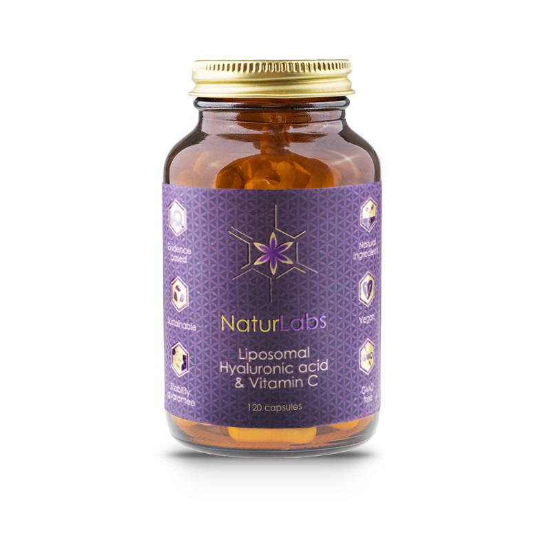 NaturLabs - Liposomální Kyselina Hyaluronová + Vitamín C, 120 kapslí Obrázek