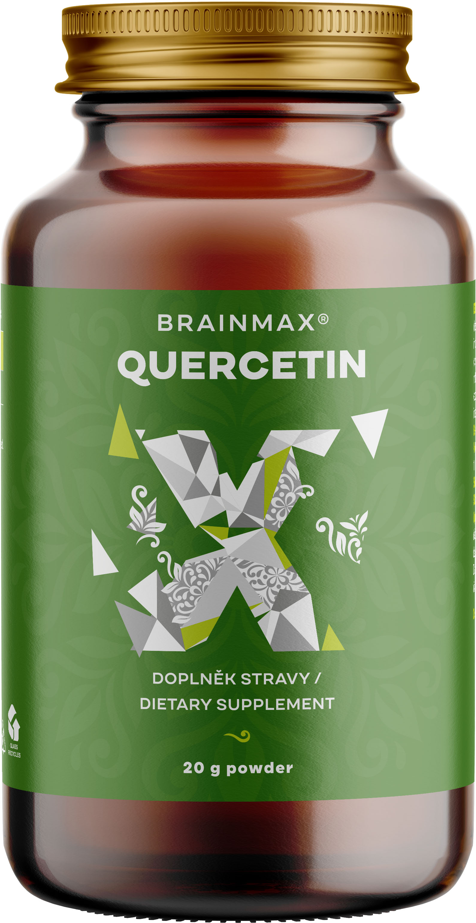 BrainMax Quercetin powder, kvercetin prášek, 20 g Obrázek